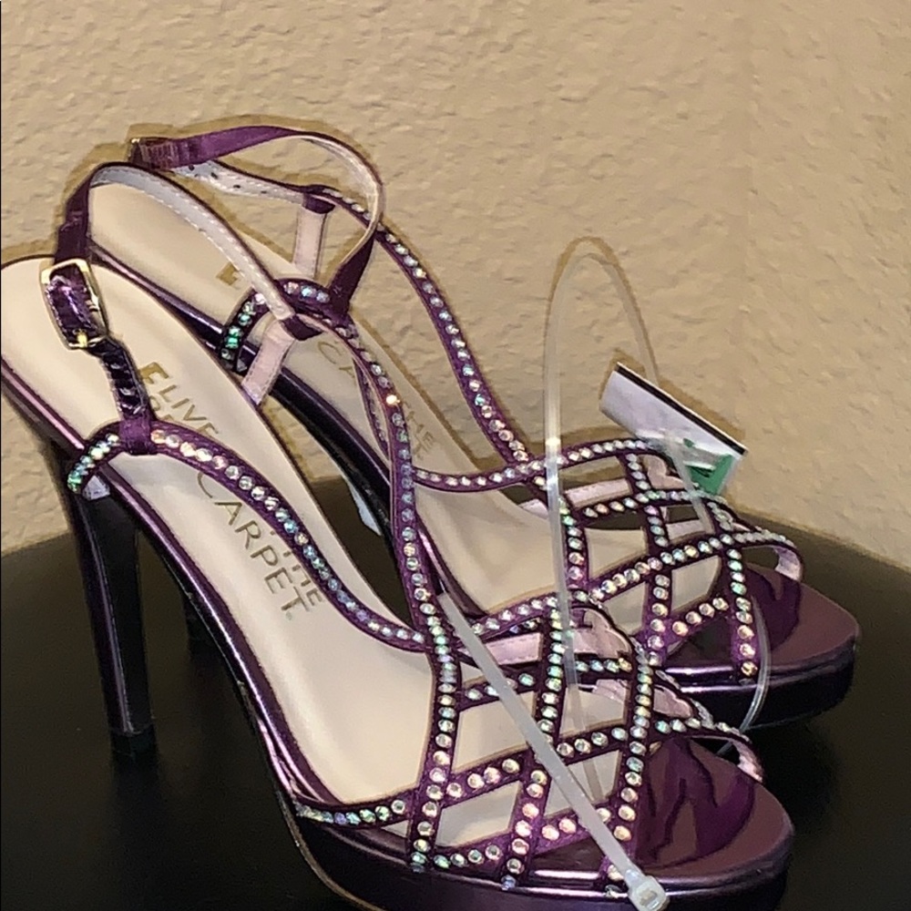 Brand-New E Live From The Red Carpet Berry Heels
